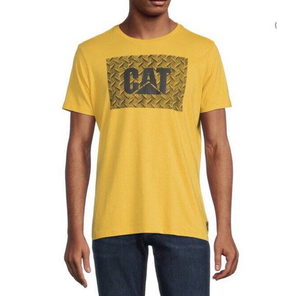 Caterpillar Shirts New Caterpillar Mens Xl Logo Graphic Short